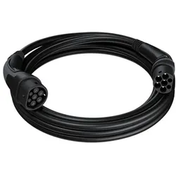 Go-E, Elektroauto Ladekabel, Ladekabel für Elektroautos mit Typ-2-Stecker (Black Edition) (Typ 2, 22 kW, 32 A, 7.50 m)
