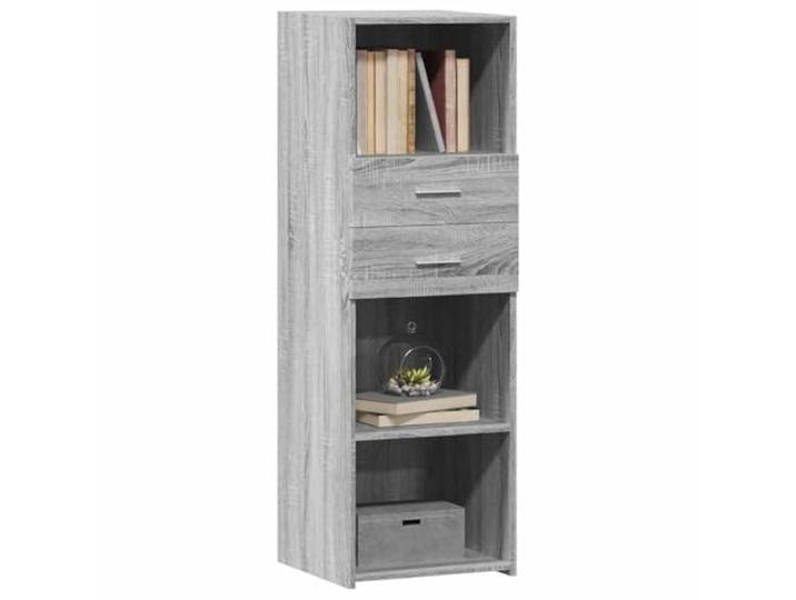 KTHLBRH Sideboard Grau Sonoma 40 x 42,5 x 124 cm Holz mehrschichtig Praktisch und dekorativ, großer Stauraum, einfache Reinigung, zeitloses minimalistisches Design