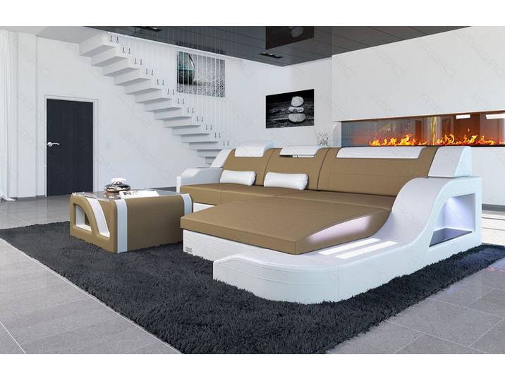 Stoff Ecksofa Palermo L-Form