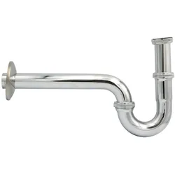 Edelstahl Röhrensiphon 1 1/4 Zoll x 32mm Plus 250mm Siphon