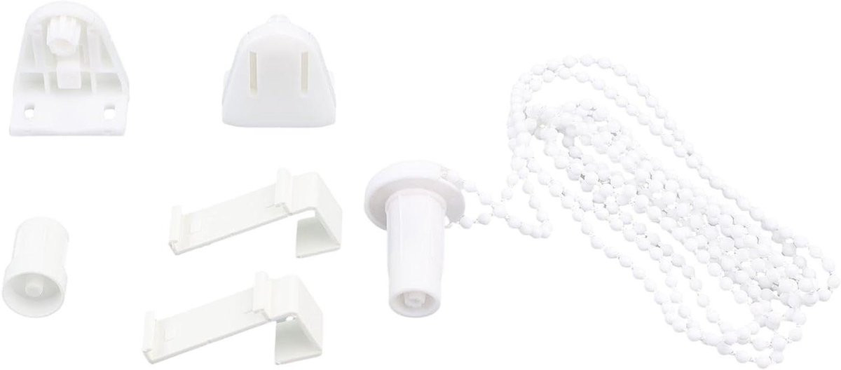 Rolgordijn reparatieset voor standaard rolgordijnen met 17 mm buisdiameter - Wit