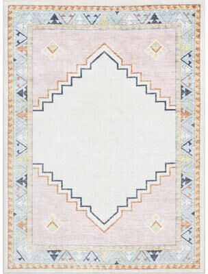 Well Woven Kids Rugs Ethnic Soft Medallion Machine Washable Area Rug