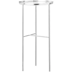 Bloomingville Beistelltisch Pretty, Ø30 x H60cm, silber
