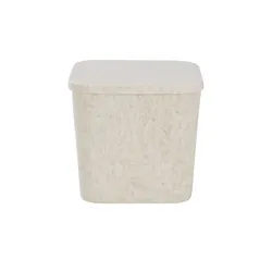 Aufbewahrungsbox mit Deckel   , beige , Filz,Polyester , Maße (cm): B: 32 H: 29,5