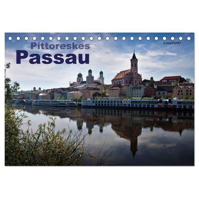 Pittoreskes Passau (Tischkalender 2026 DIN A5 quer), CALVENDO Monatskalender
