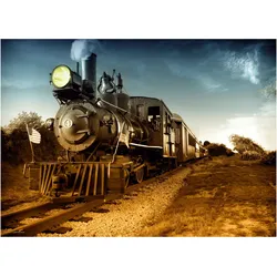 CoverYourDesk, Unterlage, Schreibtischunterlage Lokomotive schwarz