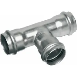SANHA Pressfitting T-Stück reduziert 54 x 22 x 54 Edelstahl Nr. 9130