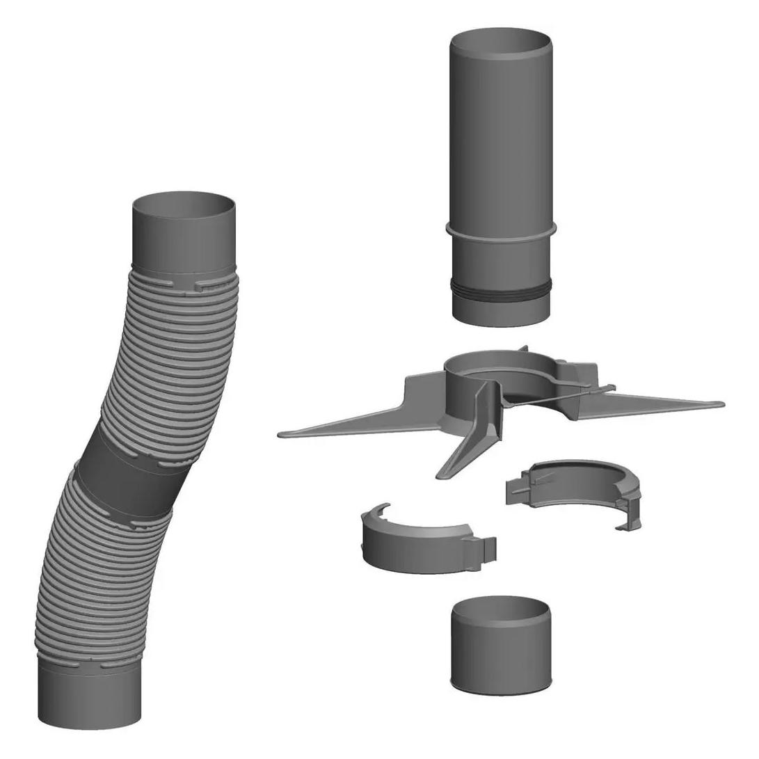 Atec GmbH & Co.KG Flexrohr-Set PolyTop DN 80 10 m (11322)