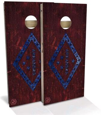 Skip's Garage Arkansas Flag Outdoor Cornhole Board Set
