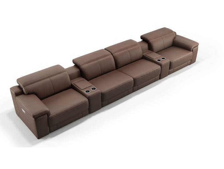 Leder Kinosofa Partnersitz SORA Relaxfunktion Sofa