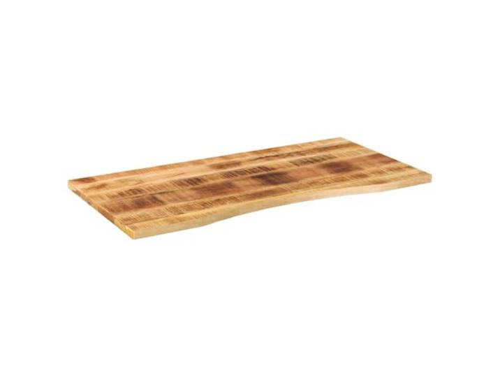 Schreibtischplatte Natur 120 x 50 x 2,5 cm Massivholz Mangoholz raues Massives Mangoholz mit natürlichem Finish, 120 x 50 x 2, 5 cm, für Büro- und Esstische, kombinierbar mit beliebigen
