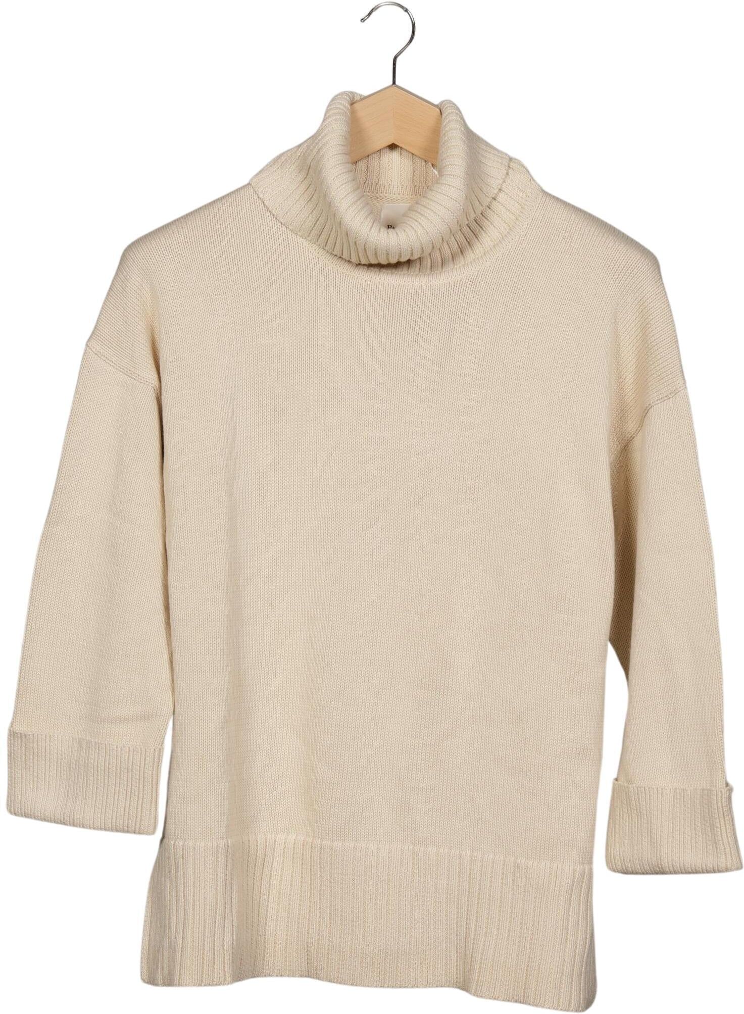 Part Two Damen Pullover, Cremeweiß, Gr. L, Baumwolle - Second Hand