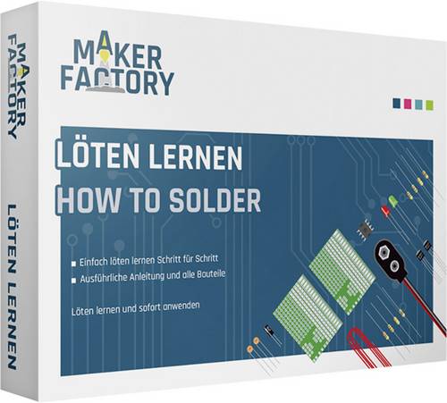 MAKERFACTORY 15055 Löten lernen Löten Lernpaket ab 14 Jahre