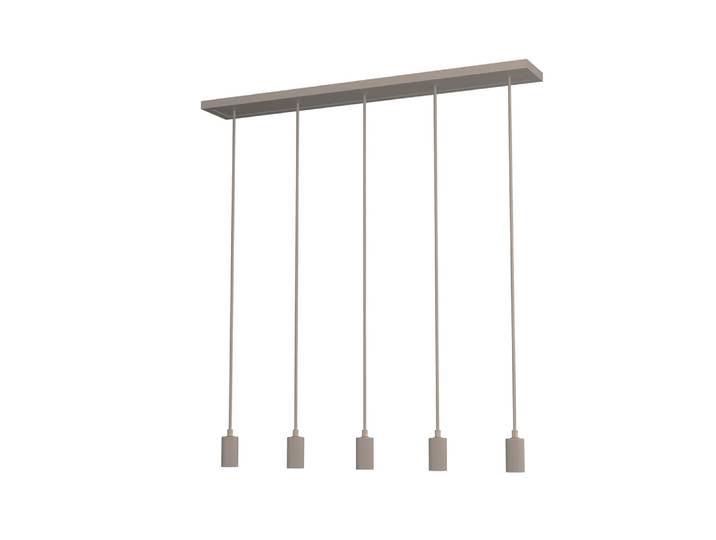 Zand bruine hanglamp Madox 5-lichts recht Segula - SG-70668