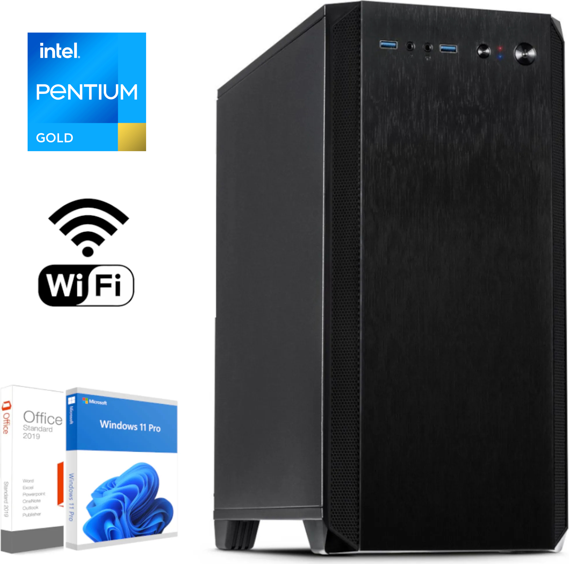 Office - Multimedia - Workstation - PC - Intel - 16GB DDR4 Ram - 512 SSD - WLan - Schallgedämmt - Office 2021 - Windows 11