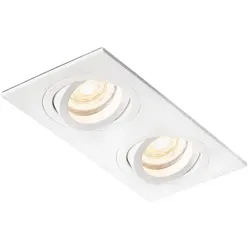 Faro Deckeneinbauleuchte RADON RCT 2xGU10, IP20, schwenkbar, weiß matt FAR-43397