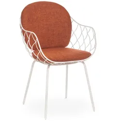 Magis Piña Outdoor Stuhl, weiß / orange