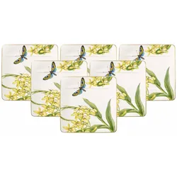 FRÜHSTÜCKSTELLER Amazonia bunt 23 x 23 cm 6er Set