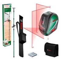 Kreuzlinienlaser UniversalLevel 3 Maxi-Set grün/schwarz, rote Laserlinien, Reichweite 10 Meter