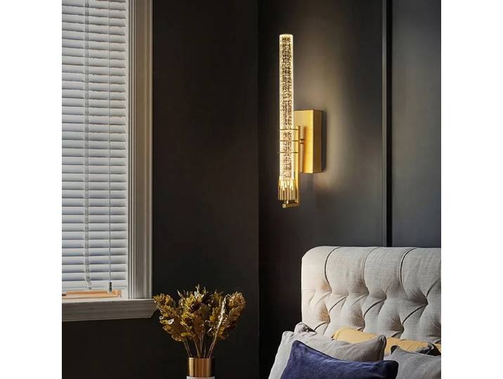 SANDYHA moderne longue bande LED bulle cristal applique élégante chambre Foyer couloir lumineux décor à la maison luminaire