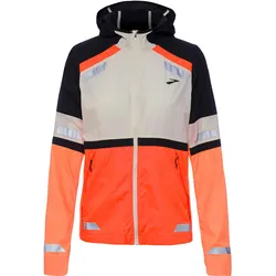 Brooks Run Visible Laufjacke Damen | Gr. L | weiß - weiß