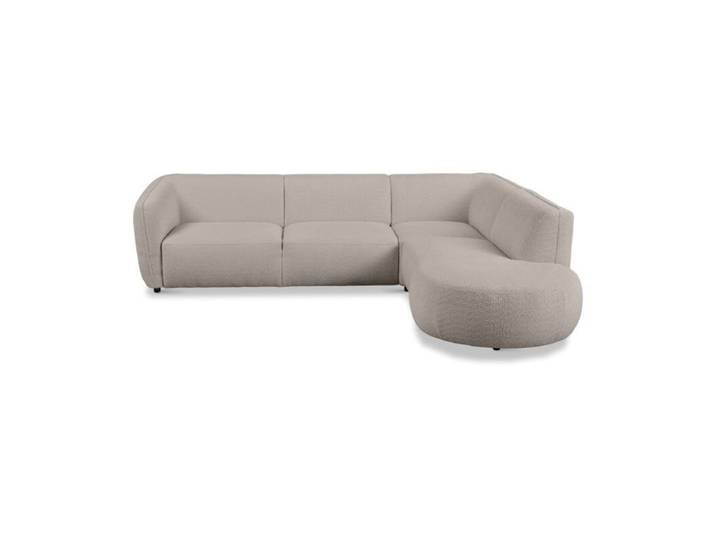 Dixx Divani Eleven Ecksofa mit Bouclé Bezug - rechts Wohnzimmer