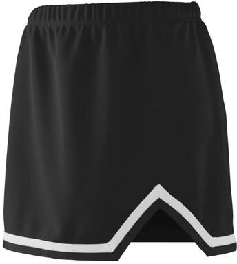 Augusta Sportswear 9126 Athletic Girls Energy Skirt in Black/White size XS   Polyester