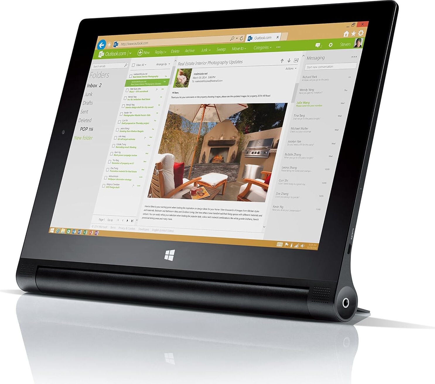 Lenovo YOGA Tablet 2-1051 Z3745 Quad-Core Win 8.1