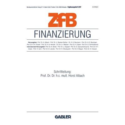 Finanzierung, Taschenbuch von , Betriebswirtschaftlicher Verlag Gabler, 978-3-409-13953-3