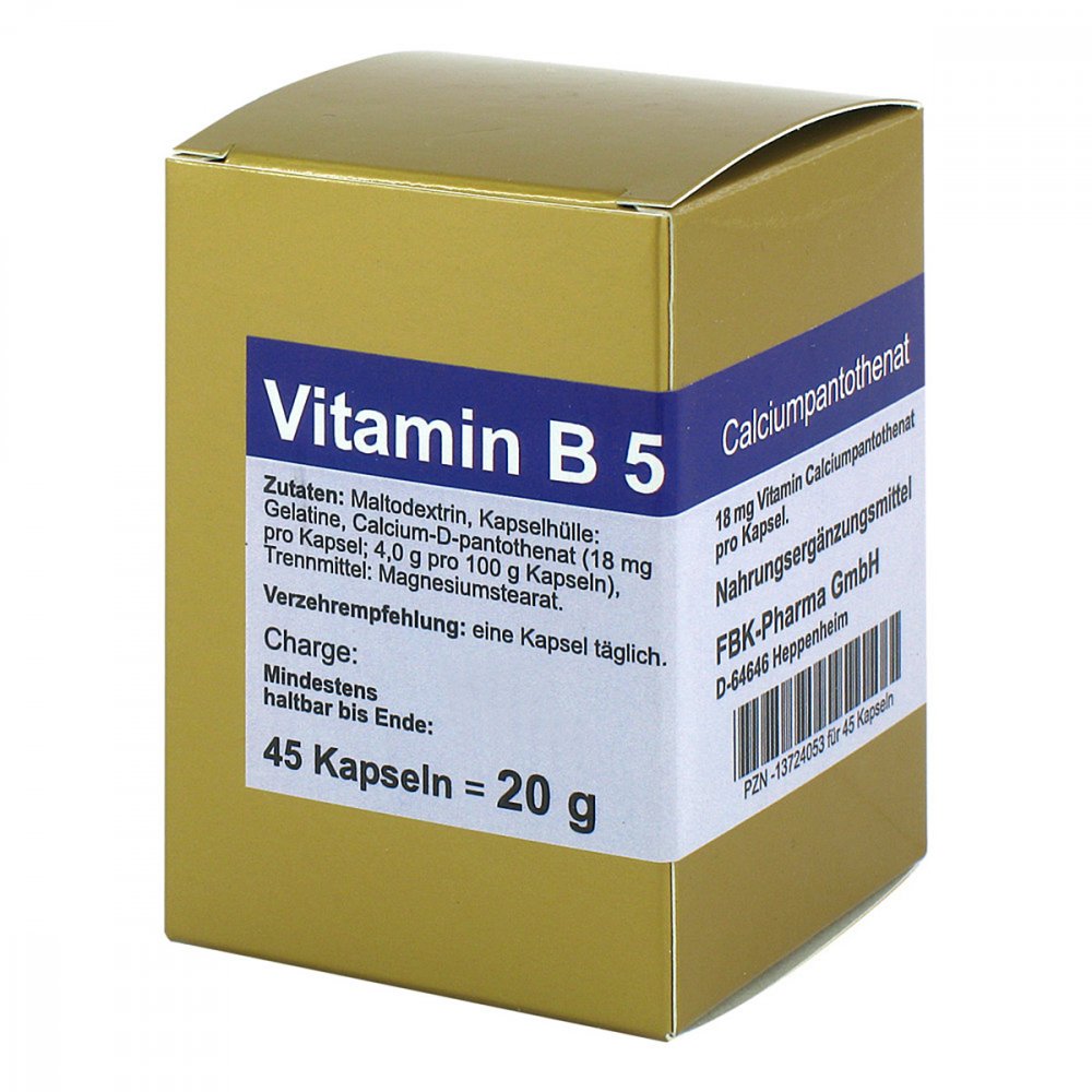 FBK-Pharma GmbH Vitamin B5 Kapseln 13724053