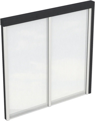 Seitenwand Polycarbonatplatten SKAN HOLZ 205 x 200 cm anthrazit