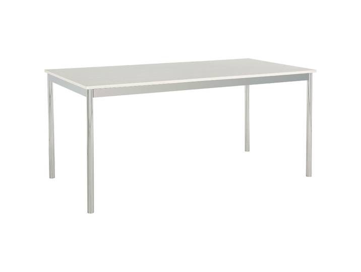 Schreibtisch Cubo weiss, silber Holz B 200 T 80 cm - Material: Holzwerkstoff - Möbel Konfigurator: Traummöbel individuell zusammenstellen -