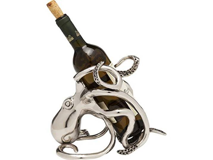 Kare Design Octopus Flessenhouder, Zilver