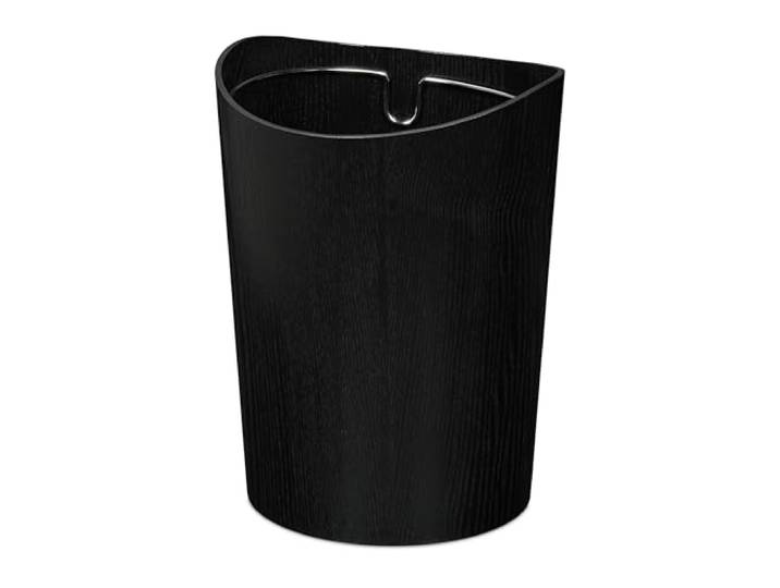 Relaxdays Corbeille à papier\, poubelle pratique\, capacité : 9 litres\, H x D : 30 x 23 cm\, noire