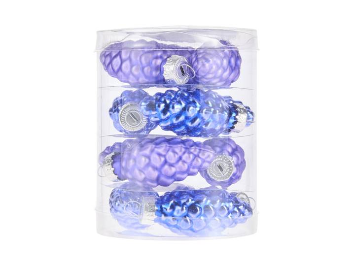 12er Set Tannzapfen Lila