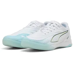PUMA Ibero V Hallen-Fußballschuhe 01 - PUMA white/aqua/fizzy light/sea glass 41
