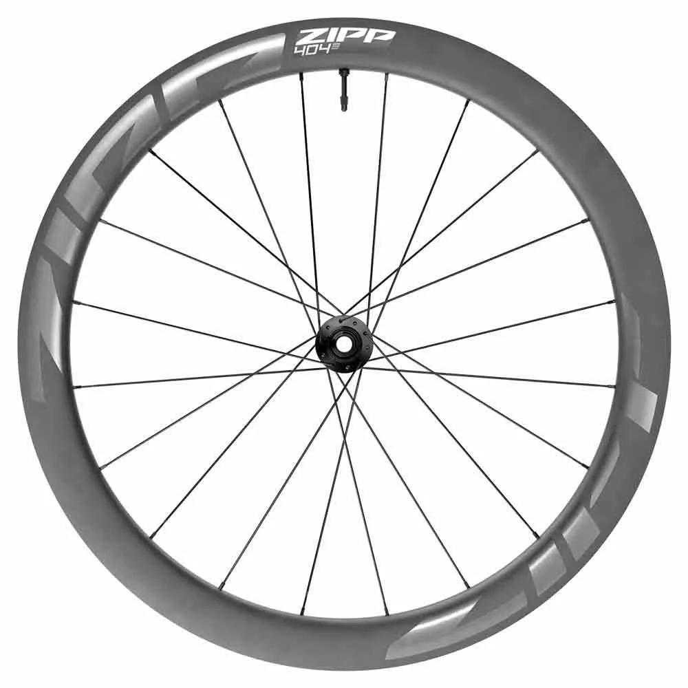 Zipp 404 S Cl Disc Tubeless Rennrad-vorderrad Silber 12 x 100 mm Silber 12 x 100 mm