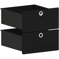 viasit Schubkasten-Einsatz für schmale Regale »System 4« schwarz, 37.5x37.5x37.5 cm