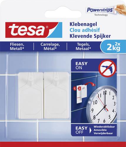 TESA 77762 Klebenagel Weiß Inhalt: 2St.