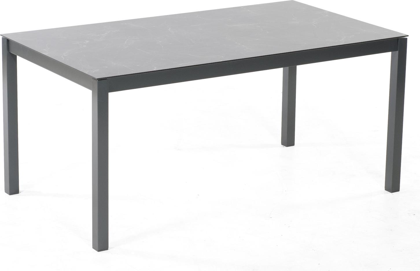 Sonnenpartner Base-Junior Gartentisch anthrazit Wende-Tischplatte HPL 160x90 cm