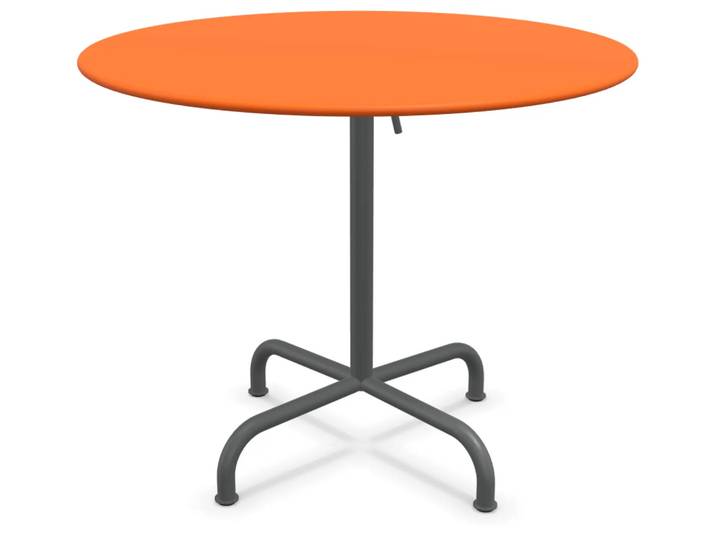 Metalltisch Rigi Rund von Schaffner / Farbe: Orange / Grösse: x cm