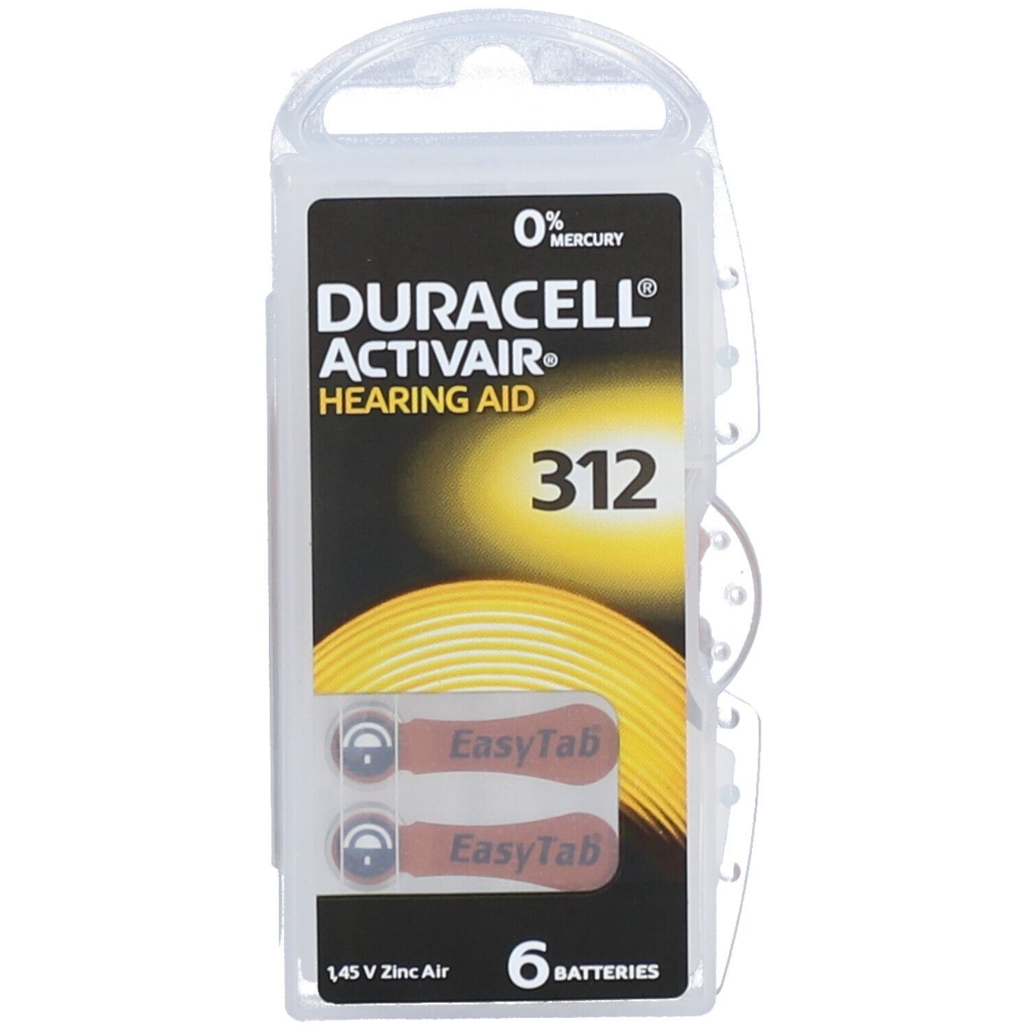 Batterien f.Hörgeräte Duracell 312 4x 4x6 St