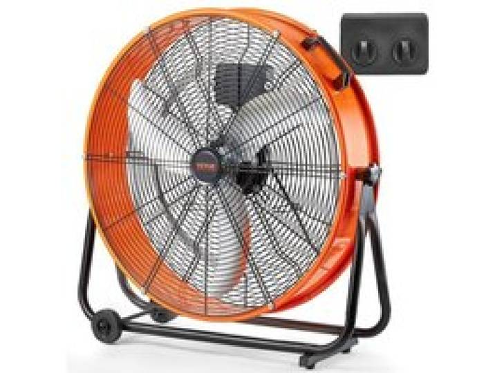 Installation Facile : Ventilateur Tambour Industriel 0 6 m Haute Vitesse Débit 8700 CFM 3 Vitesses 145W
