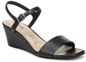 Women's Sawyer Wedge Dress Sandal by LifeStride in Black (Size 6 M)