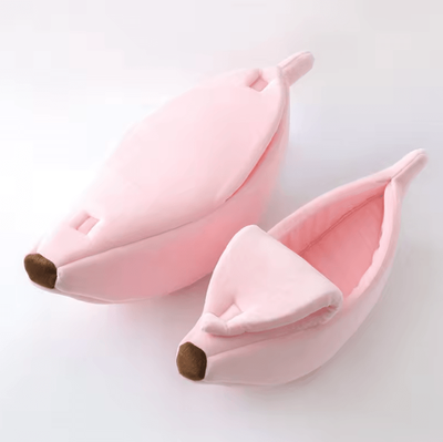 Inspire Curations BananaNest Cozy Cat Bed House pink 1pc l 65x25x18cm