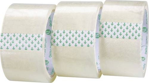 TOOLCRAFT 1563956 Verpackungsklebeband Transparent (L x B) 50m x 48mm 3St.