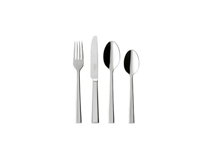 Besteck-Set VILLEROY & BOCH Victor Tafelbesteck Set 24-teilig , silber (silberfarben), 24 Stk., Edelstahl, Essbesteck-Sets, Besteck-Set