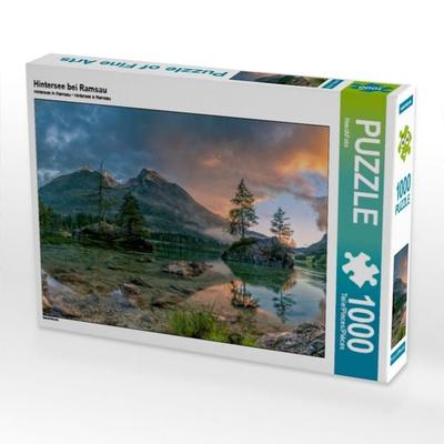 CALVENDO Puzzle Hintersee bei Ramsau | 1000 Teile Lege-Größe 64x48cm Foto-Puzzle für glückliche Stunden