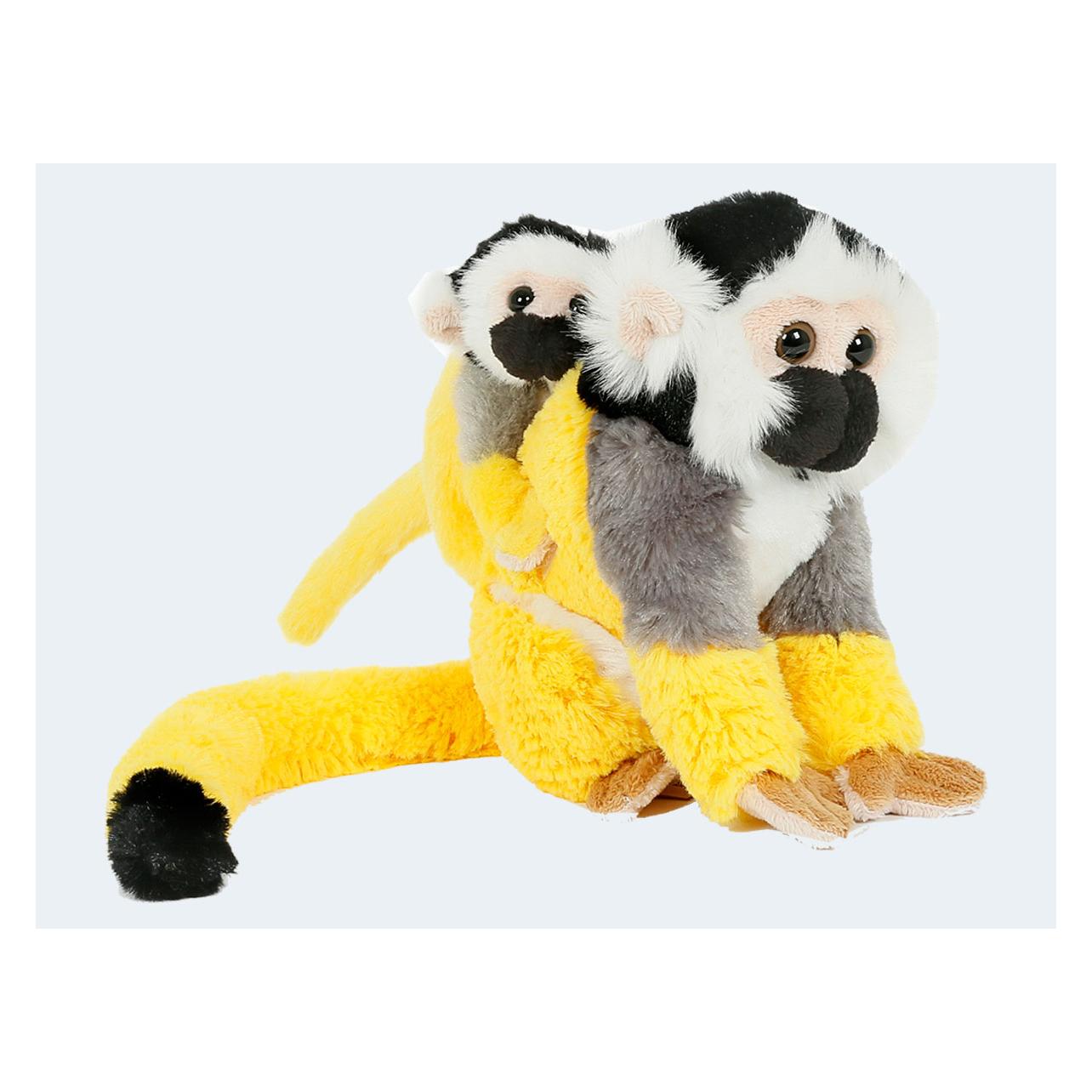 Semo Unbekannt Plüsch MKV-07SY04 - Totenkopfäffchen mit Baby (18 cm) (MKV-07SY04)