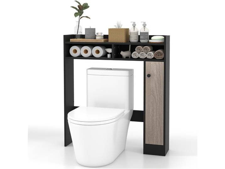 TOILETTENSCHRANK Schwarz